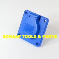 Bos Elektro Eurokontakt inbouwcontactdoos 2 polig met randaarde 16A IP44 voor zwerfkasten | PR4012006